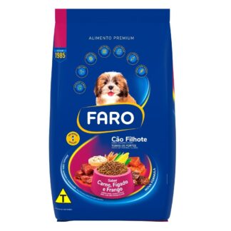 Faro Cão Filhote 20kg - Carne, Fígado e Frango
