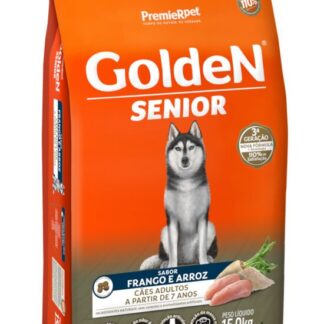 Golden Cão Sênior 15kg - Frango, Arroz e Vegetais