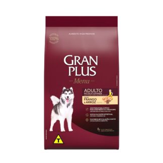 GranPlus Menu Cão Médio e Grande Adulto 15kg - Frango e Arroz
