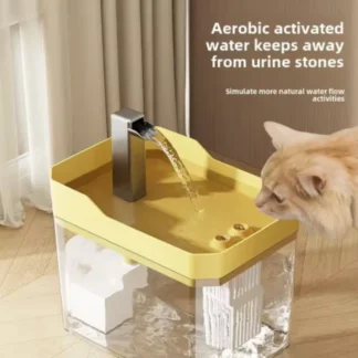 Fonte de Água Automática USB para Gatos com Filtro