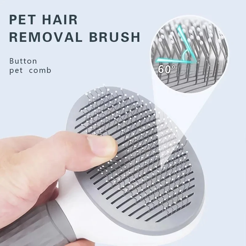 Escova Removedora de Pelos Autolimpante para Cães e Gatos - Imagem 15