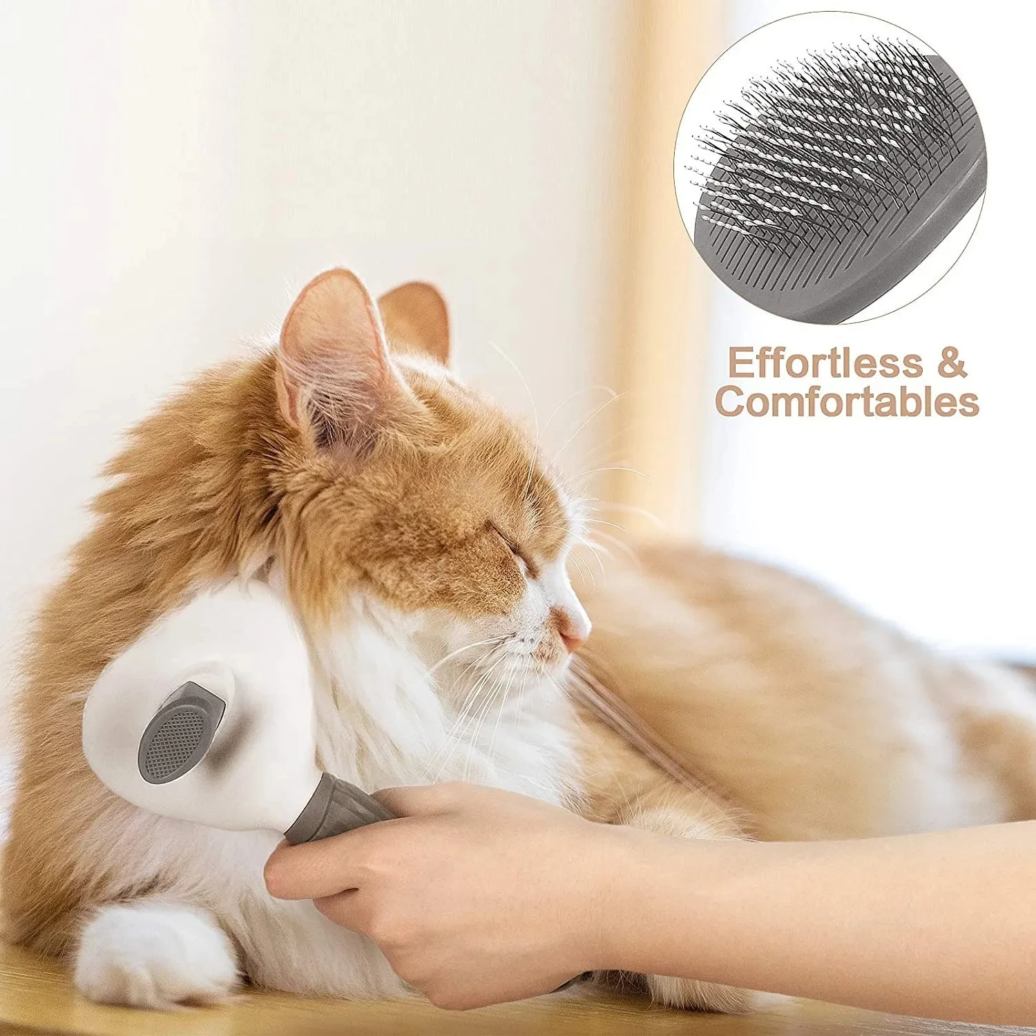 Escova Removedora de Pelos Autolimpante para Cães e Gatos - Imagem 17