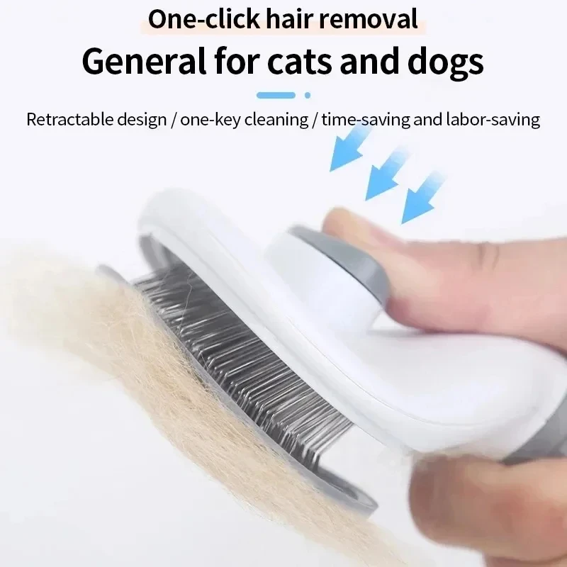 Escova Removedora de Pelos Autolimpante para Cães e Gatos - Imagem 9